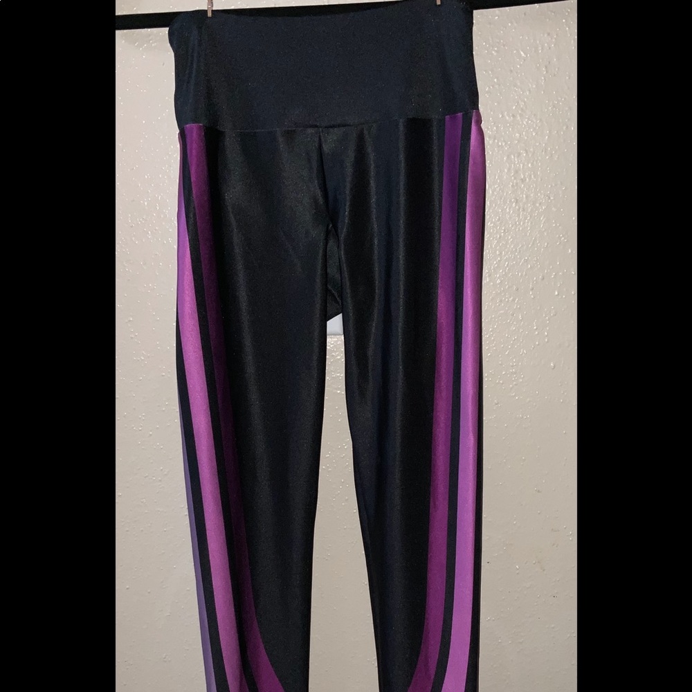 GOLDSHEEP purple, pink and blue stripped legging